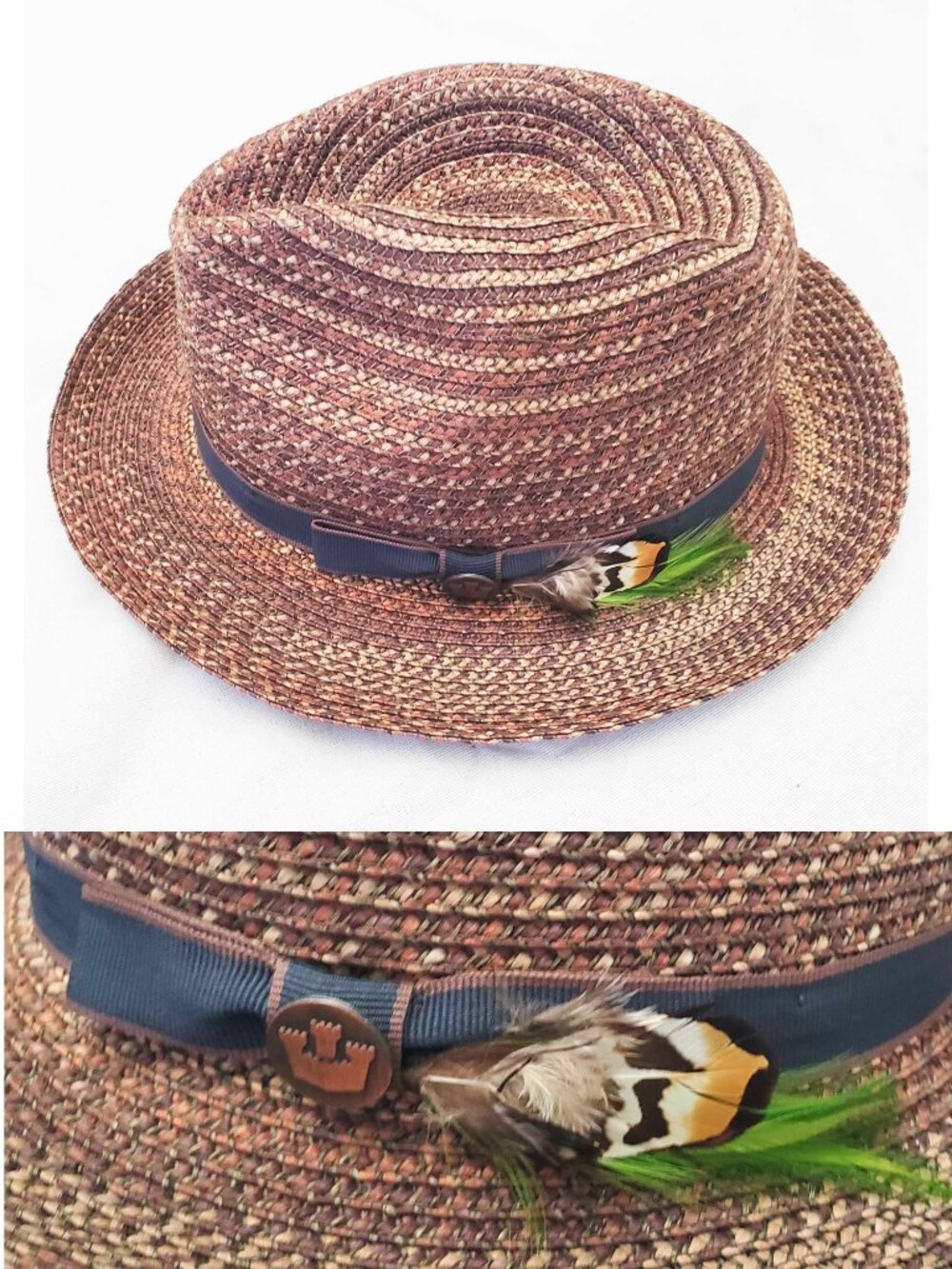 Goorin Bros. Mens Sisal Straw Fedora Hat Small